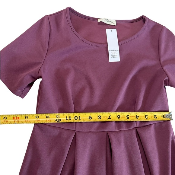 Hello Miz Women’s Maternity Short Sleeve Pleated Dress Size Small - Picture 11 of 17